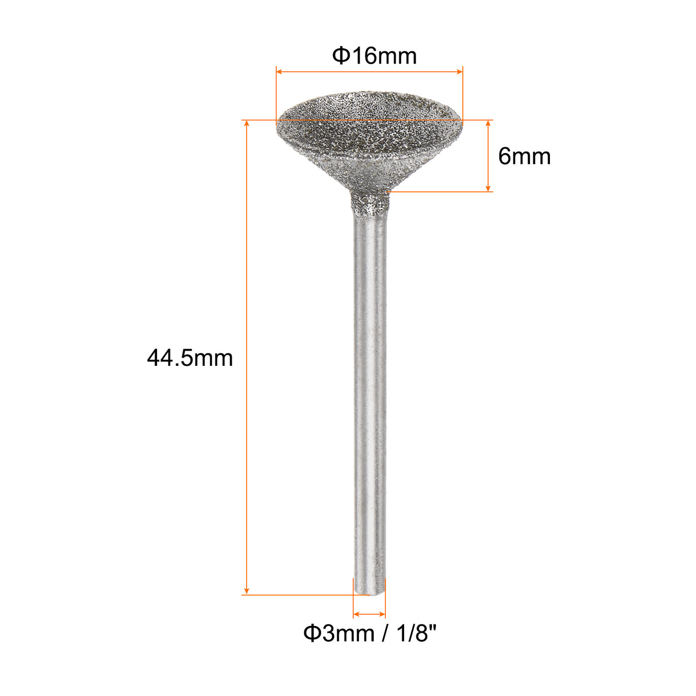 Harfington Diamond Grinding Head Spherical Head Rotary Tool