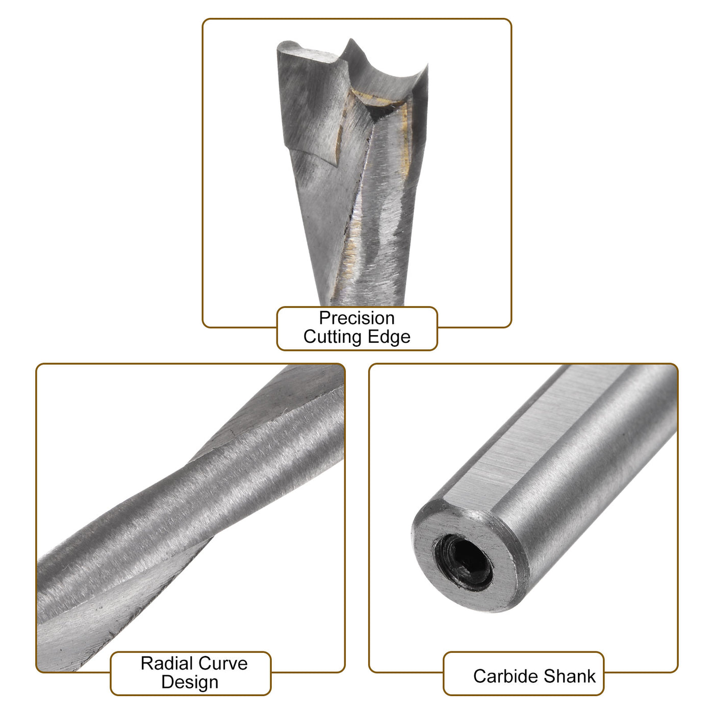 uxcell Uxcell Brad Point Drill Bits for Wood 7mm x 100mm Right Turning Carbide for Woodworking Carpentry Drilling Tool