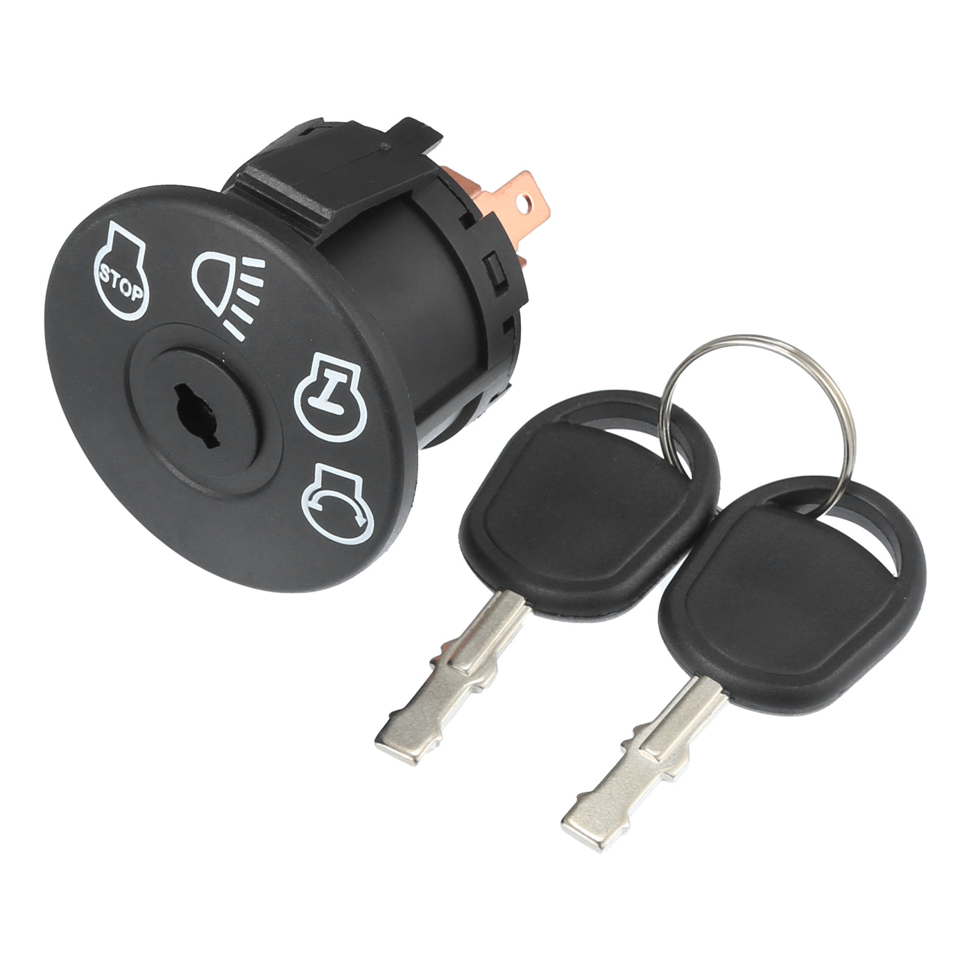 Hihaha No.175566 Ignition Switch Starter with Keys for Riding Lawn Mower Tractor / Inner / Durable / 1 Set