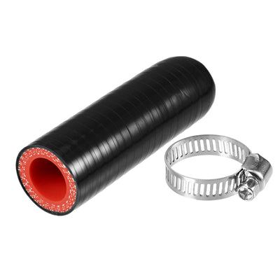 Harfington 1 Set 16mm 0.63" ID Universal Silicone Coolant Cap Intake Vacuum Hose End Plug - Car for Coolant Heater Bypass Vacuum Water Port - Silicone Black Red