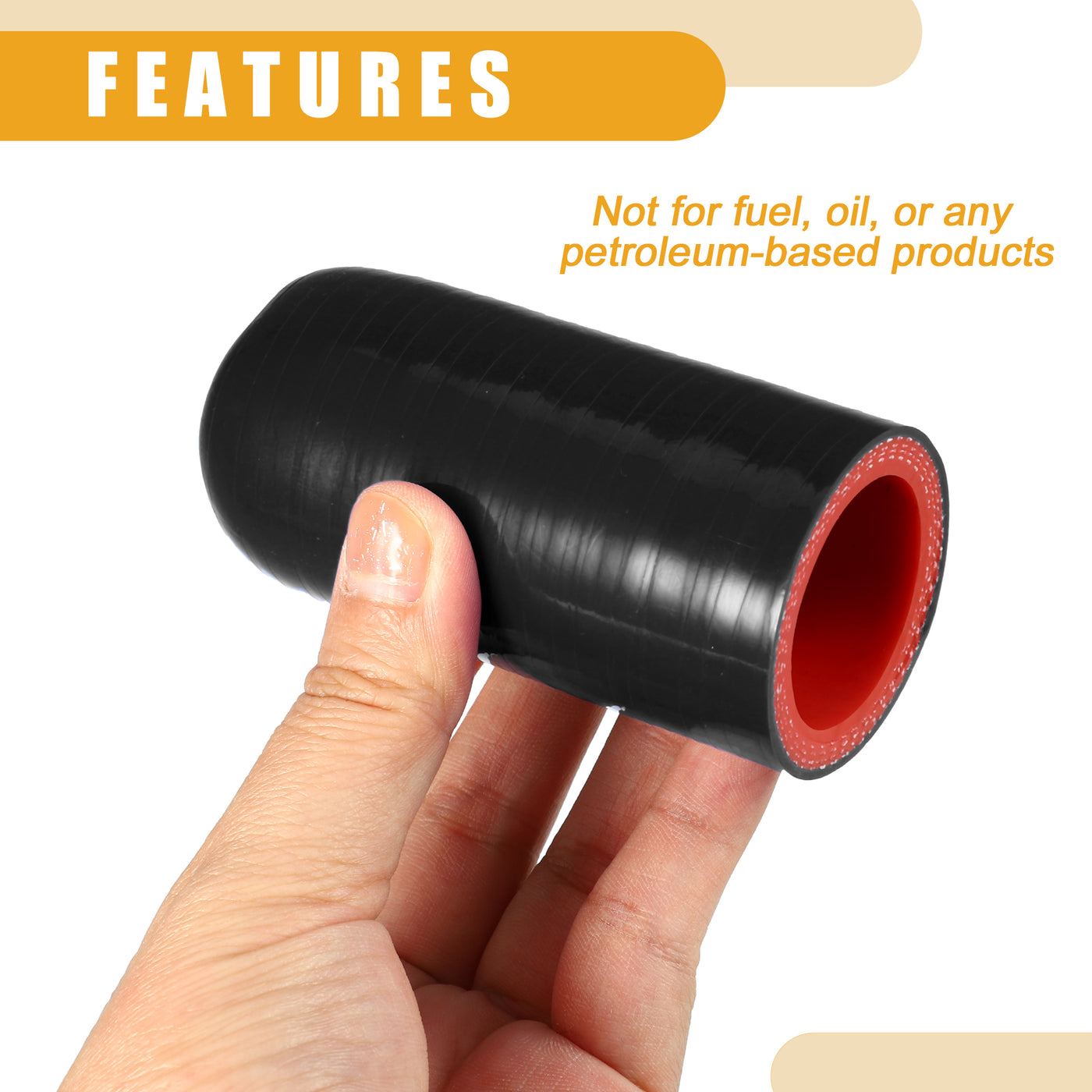 Partuto 1 Set 30mm 1.18" ID Universal Silicone Coolant Cap Intake Vacuum Hose End Plug - Car for Coolant Heater Bypass Vacuum Water Port - Silicone Black Red