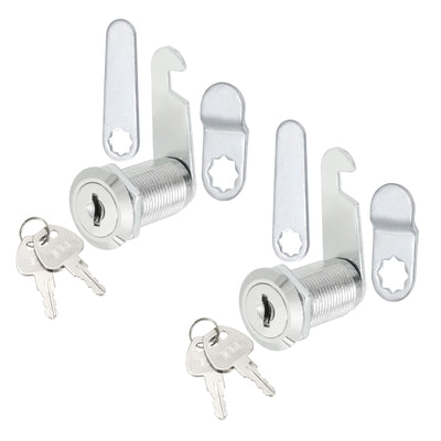 Harfington Cam Locks with Keys, File Drawer Secure Storage Tool Box Mailbox Replacement Lock Keyed Different