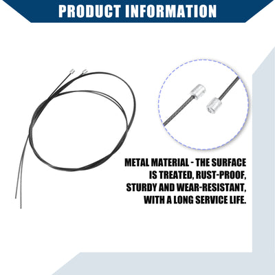 Harfington Rotary Latch Cables for Leer 100XL 100XR 100XQ / Truck Cap Cables / Durable / 2 pcs