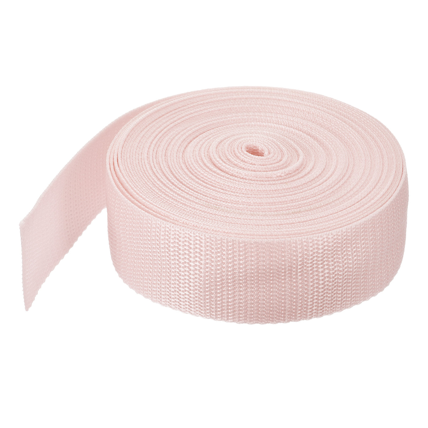 Harfington Lightweight Polypropylene Webbing Strap 1.5" 10 Yard Backpack Strapping Band Pale Pink for Outdoor Luggage Cargo Straps