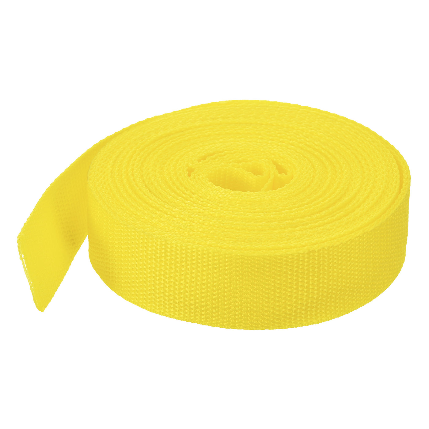 Harfington Lightweight Polypropylene Webbing Strap 1.5" 10 Yard Backpack Strapping Band Lemon Yellow for Outdoor Luggage Cargo Straps