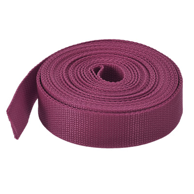 Harfington Lightweight Polypropylene Webbing Strap 1.5" 10 Yard Backpack Strapping Band Dark Red for Outdoor Luggage Cargo Straps