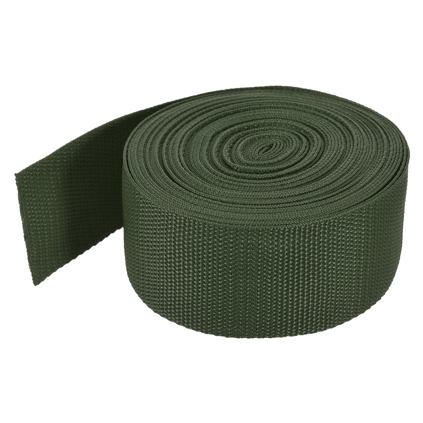 Harfington Lightweight Polypropylene Webbing Strap 2" 10 Yard Backpack Strapping Band Army Green for Outdoor Luggage Cargo Straps