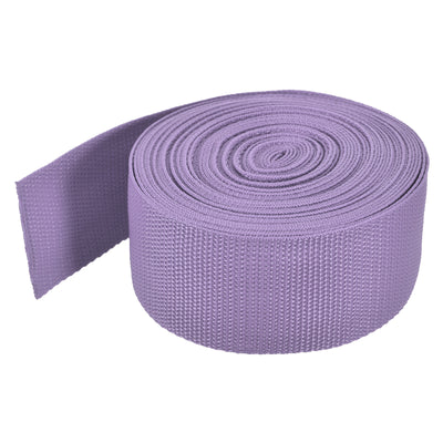 Harfington Lightweight Polypropylene Webbing Strap 2" 10 Yard Backpack Strapping Band Lavender Purple for Outdoor Luggage Cargo Straps