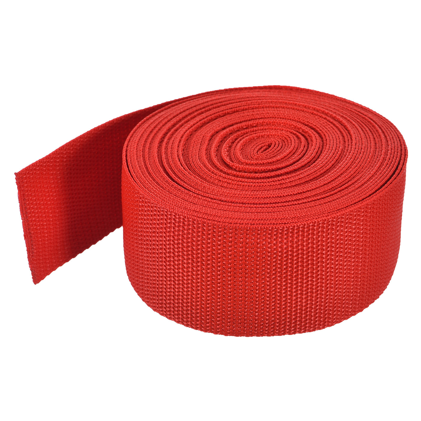 Harfington Lightweight Polypropylene Webbing Strap 2" 10 Yard Backpack Strapping Band Orange Red for Outdoor Luggage Cargo Straps