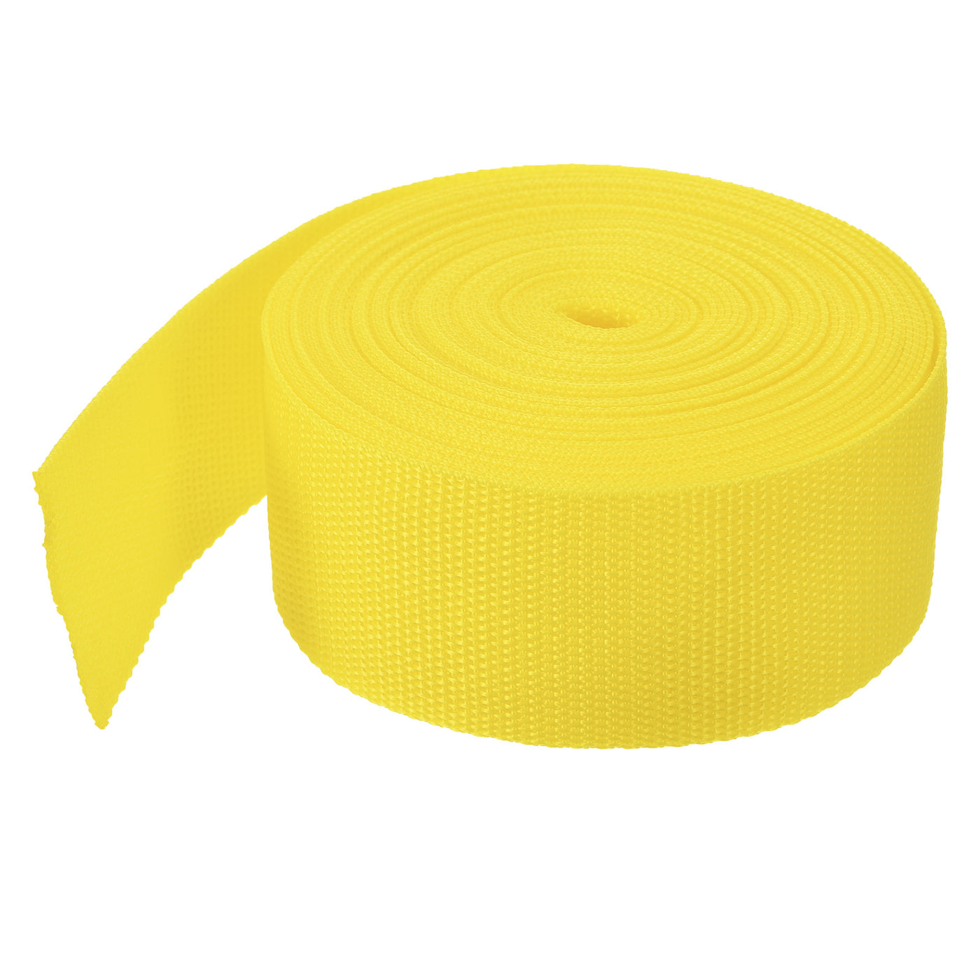 Harfington Lightweight Polypropylene Webbing Strap 2" 10 Yard Backpack Strapping Band Lemon Yellow for Outdoor Luggage Cargo Straps