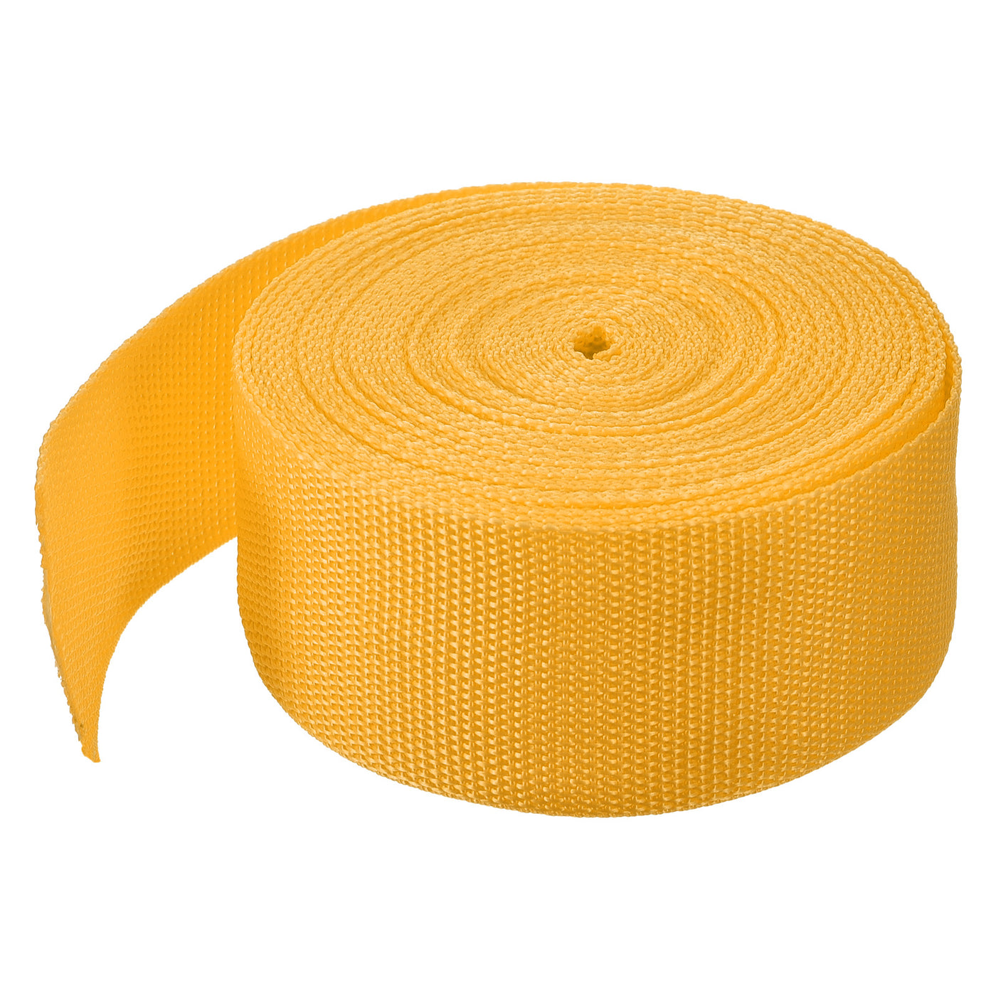 Harfington Lightweight Polypropylene Webbing Strap 2" 10 Yard Backpack Strapping Band Dark Yellow for Outdoor Luggage Cargo Straps