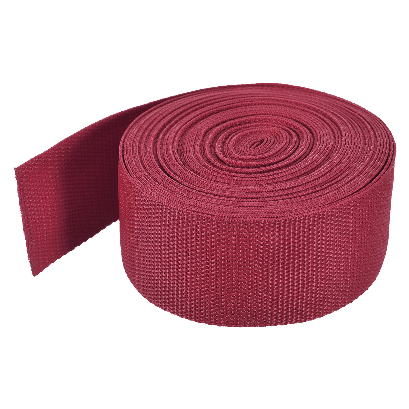 Harfington Lightweight Polypropylene Webbing Strap 2" 10 Yard Backpack Strapping Band Dark Red for Outdoor Luggage Cargo Straps