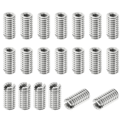 Harfington Thread Adapters Sleeve Reducing Nut, 20 Pcs M4x0.7 Male to M2x0.4 Female Repairing Insert Nut Screw Reducer Stainless Steel Fastener 8mm