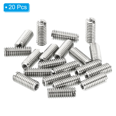 Harfington Thread Adapters Sleeve Reducing Nut, 20 Pcs M4x0.7 Male to M2x0.4 Female Repairing Insert Nut Screw Reducer Stainless Steel Fastener 10mm