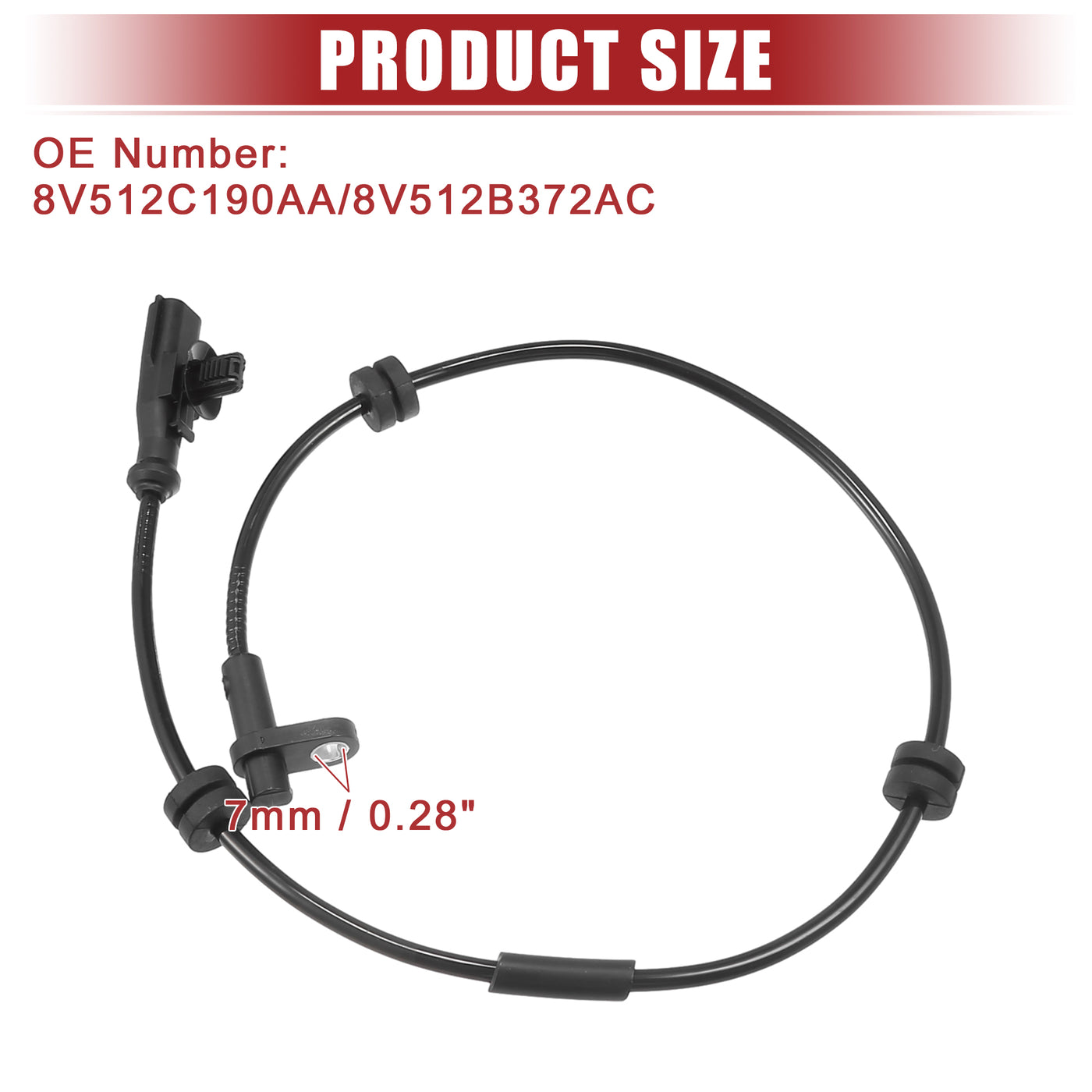 ACROPIX Hinten Links Rechts ABS-Sensor passend für Ford Nr. 8V512C190AA - 1 Stück