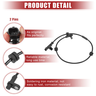 Harfington Hinten Links Rechts ABS-Sensor passend für Ford Nr. 8V512C190AA - 1 Stück