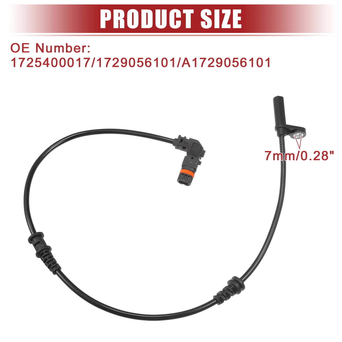 ACROPIX Vorderer rechter ABS-Sensor passend für Mercedes-Benz Nr. 1725400017 - 1 Stück