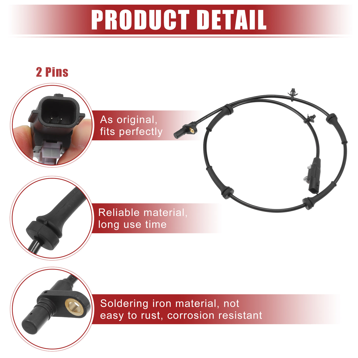 ACROPIX Hinten Links Rechts ABS-Sensor passend für Nissan Nr. 47900-4CE2A - 1 Stück