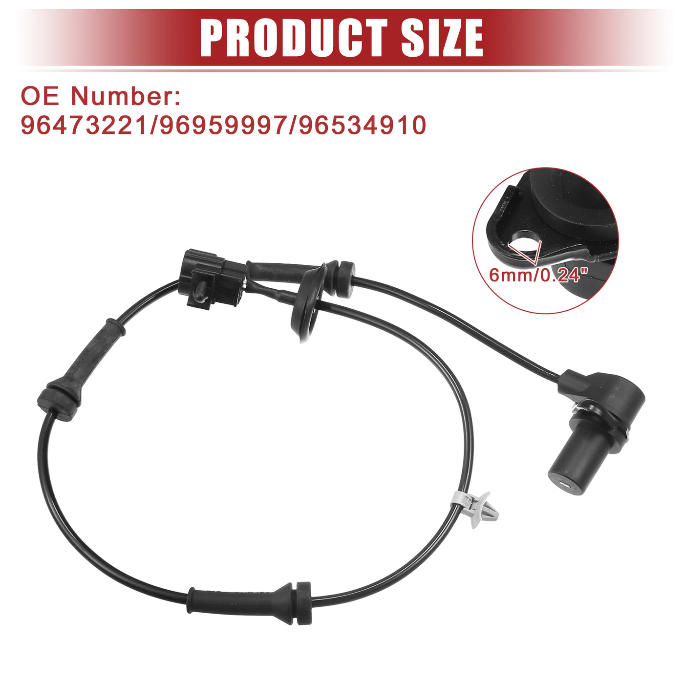 ACROPIX Vorderer ABS-Sensor passend für Chevrolet Aveo L4 1.5L Nr. 96473221 - 1 Stück