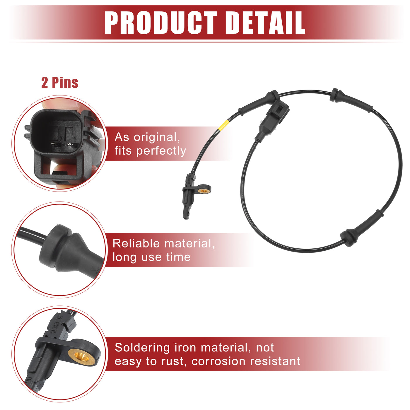 ACROPIX Auto Hinten Links Rechts ABS Sensor passend für Range No.LR024203 - 1 Stück