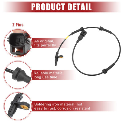 Harfington Auto Hinten Links Rechts ABS Sensor passend für Range No.LR024203 - 1 Stück