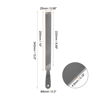 Harfington 2pcs Farmers Own Files 10 Inch High Carbon Steel Single Cut Flat Hand Rasp File