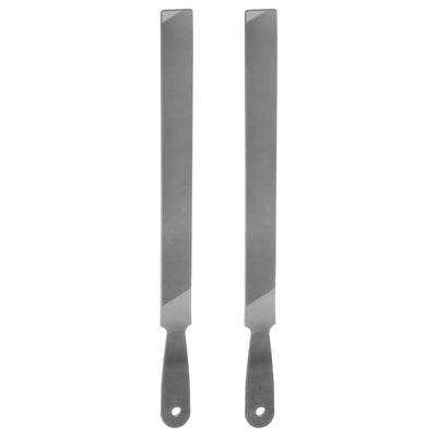 Harfington 2pcs Farmers Own Files 10 Inch High Carbon Steel Single Cut Flat Hand Rasp File