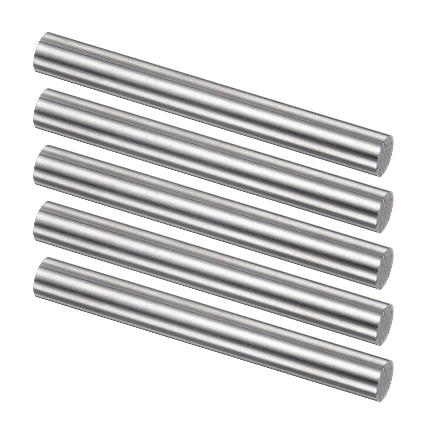 uxcell Uxcell Round Metal Rods 7mm x 60mm High Speed Steel (HSS) Lathe Bar Stock 5 Pcs