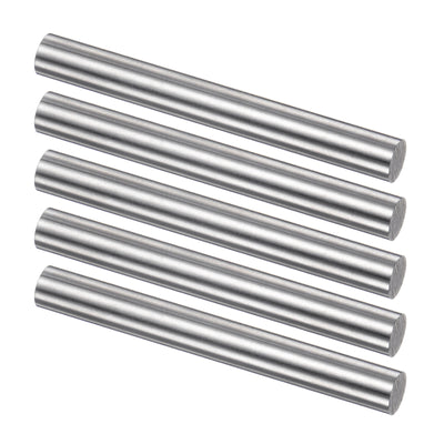 Harfington Uxcell Round Metal Rods 7mm x 60mm High Speed Steel (HSS) Lathe Bar Stock 5 Pcs