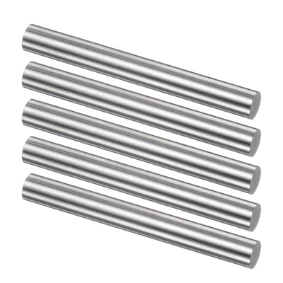 Harfington Uxcell Round Metal Rods 6.5mm x 60mm High Speed Steel (HSS) Lathe Bar Stock 5 Pcs