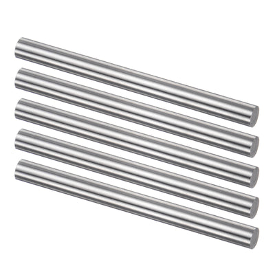 Harfington Uxcell Round Metal Rods 4.9mm x 60mm High Speed Steel (HSS) Lathe Bar Stock 5 Pcs