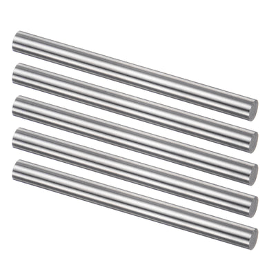 Harfington Uxcell Round Metal Rods 4.6mm x 60mm High Speed Steel (HSS) Lathe Bar Stock 5 Pcs