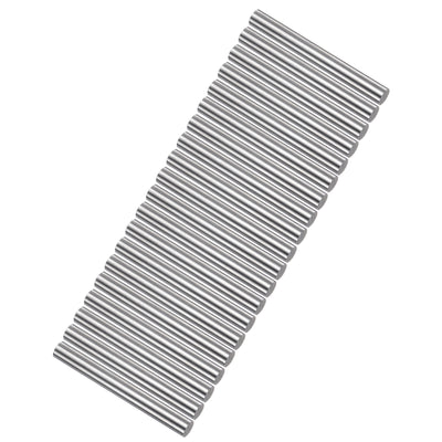 Harfington Uxcell Round Metal Rods 6.5mm x 60mm High Speed Steel (HSS) Lathe Bar Stock 20 Pcs