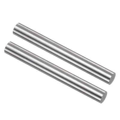 Harfington Uxcell Round Metal Rods 7mm x 60mm High Speed Steel (HSS) Lathe Bar Stock 2 Pcs