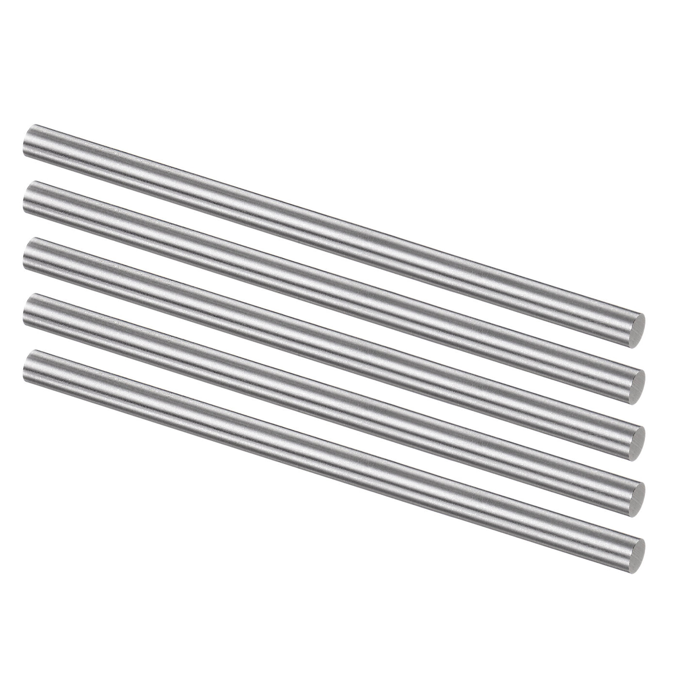 uxcell Uxcell Round Metal Rods 6mm x 150mm High Speed Steel (HSS) Lathe Bar Stock 5 Pcs