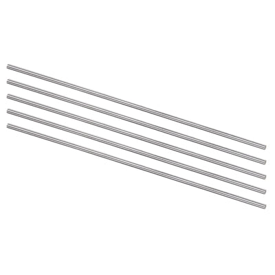 Harfington Uxcell Round Metal Rods 2.2mm x 150mm High Speed Steel (HSS) Lathe Bar Stock 5 Pcs