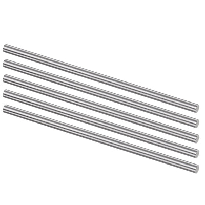 Harfington Uxcell Round Metal Rods 4.9mm x 150mm High Speed Steel (HSS) Lathe Bar Stock 5 Pcs