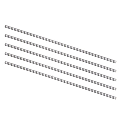 Harfington Uxcell Round Metal Rods 2.3mm x 100mm High Speed Steel (HSS) Lathe Bar Stock 5 Pcs