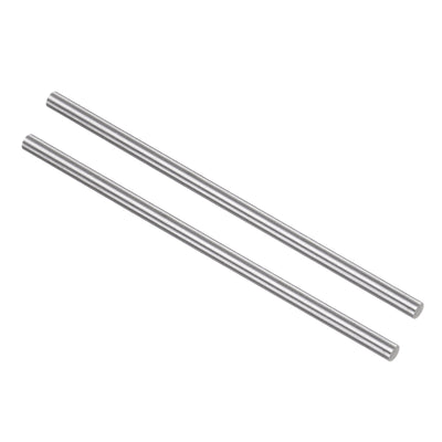 Harfington Uxcell Round Metal Rods 4mm x 100mm High Speed Steel (HSS) Lathe Bar Stock 2 Pcs