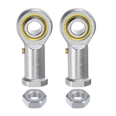 Harfington Uxcell 2pcs PHSB8 Female Rod End Bearing 1/2" Bore and 1/2-20 Left Hand Thread