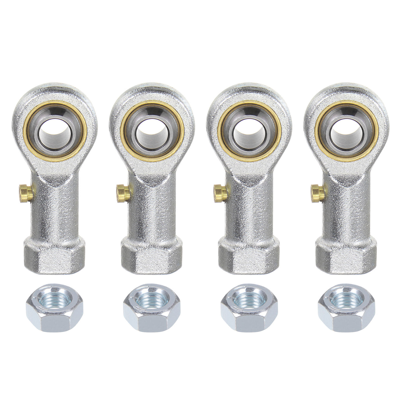 uxcell Uxcell 4pcs PHSB4 Female Rod End Bearing 1/4" Bore and 1/4-28 Right Hand Thread