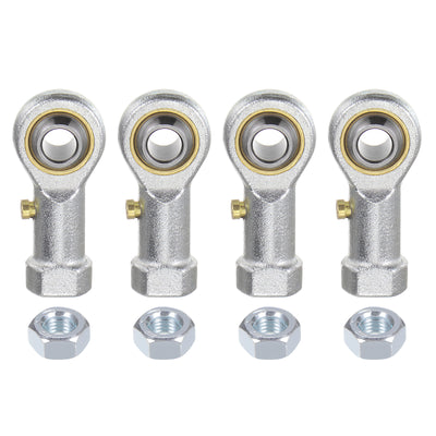 Harfington Uxcell 4pcs PHSB4 Female Rod End Bearing 1/4" Bore and 1/4-28 Right Hand Thread