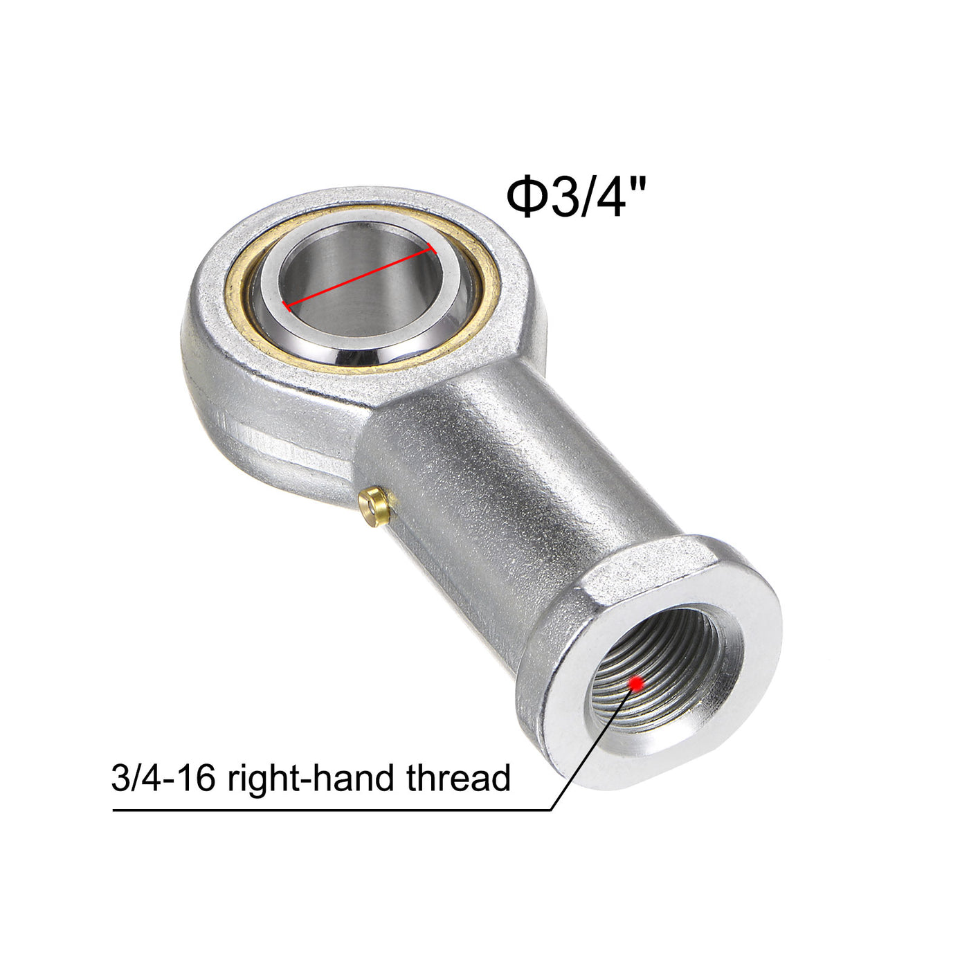 uxcell Uxcell 2pcs PHSB12 Female Rod End Bearing 3/4" Bore and 3/4-16 Right Hand Thread