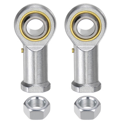 Harfington Uxcell 2pcs PHSB12 Female Rod End Bearing 3/4" Bore and 3/4-16 Right Hand Thread