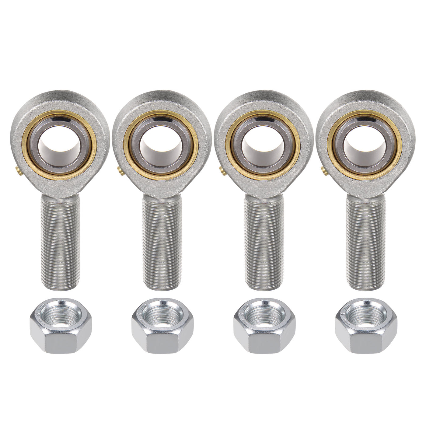 uxcell Uxcell 4pcs POSB12 Male Rod End Bearing 3/4" Bore and 3/4-16 Right Hand Thread