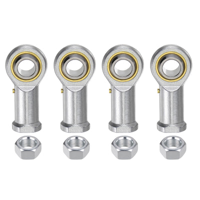 Harfington Uxcell 4pcs PHSB12 Female Rod End Bearing 3/4" Bore and 3/4-16 Right Hand Thread