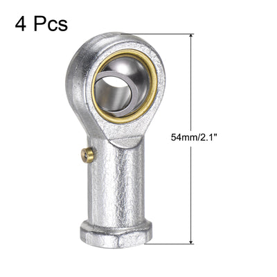 Harfington Uxcell 4pcs PHSB6 Female Rod End Bearing 3/8" Bore and 3/8-24 Right Hand Thread