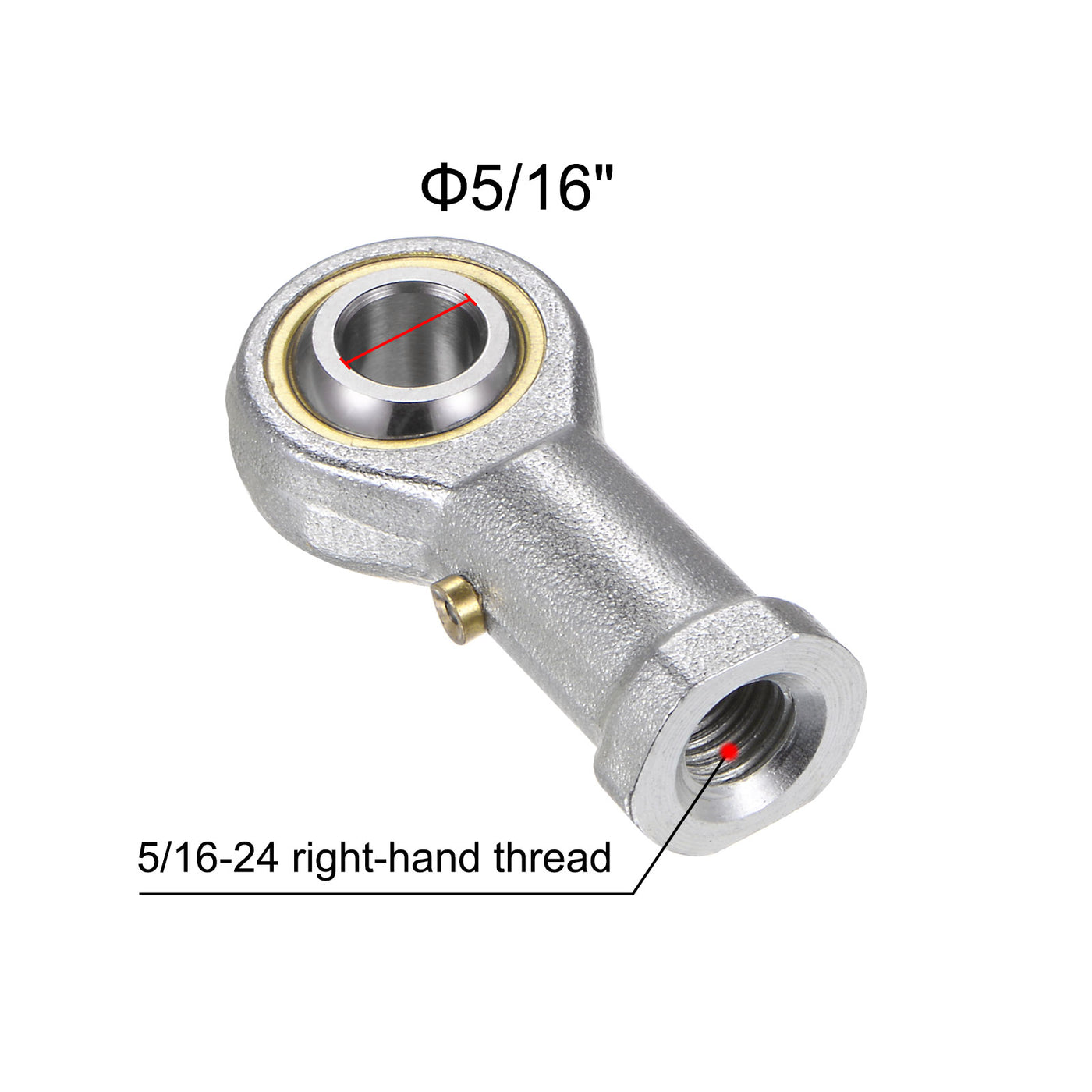 uxcell Uxcell 4pcs PHSB5 Female Rod End Bearing 5/16" Bore and 5/16-24 Right Hand Thread