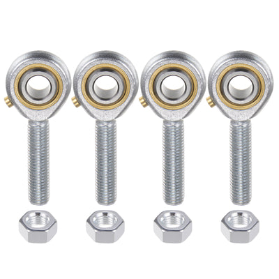 Harfington Uxcell 4pcs POSB5 Male Rod End Bearing 5/16" Bore and 5/16-24 Right Hand Thread