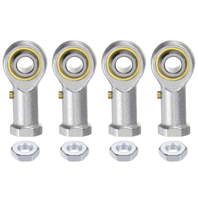 Harfington Uxcell 4pcs PHSB5 Female Rod End Bearing 5/16" Bore and 5/16-24 Left Hand Thread